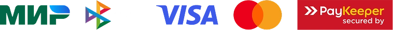 Способы оплаты: МИР, СБП, Visa, Mastercard, PayKeeper